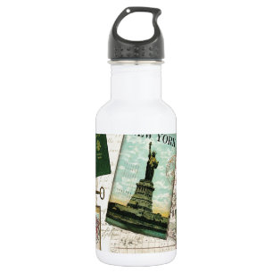 Moderne vintage reizen waterfles