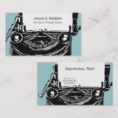 Moderne Vintage schrijfmachine voor legerfunctie Visitekaartje (Voorkant / Achterkant)