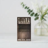 Moderne Vintage Visitekaartje (Staand voorkant)