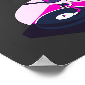 Moderne Vinyl Koffieposter Poster (Hoek)