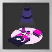 Moderne Vinyl Koffieposter Poster (Voorkant)
