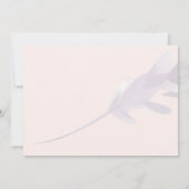 Moderne Violet Lavendel & Perzik Kleur Blank Bedankkaart (Achterkant)