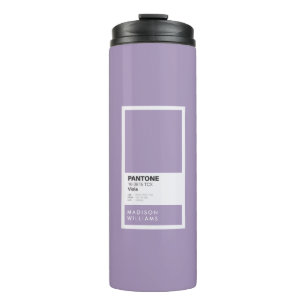 Moderne Violet Travel Tumbler   minimalistisch iso Thermosbeker