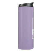 Moderne Violet Travel Tumbler | minimalistisch iso Thermosbeker (Gedraaid links)