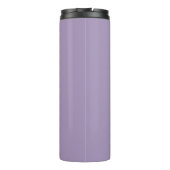Moderne Violet Travel Tumbler | minimalistisch iso Thermosbeker (Achterkant)