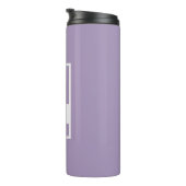 Moderne Violet Travel Tumbler | minimalistisch iso Thermosbeker (Geroteerd rechts)