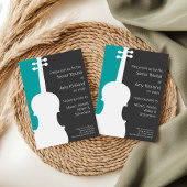 Moderne Viool / Viola Overweging uitnodiging - Bla