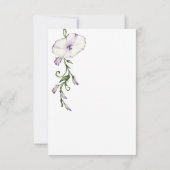 Moderne Viooltjes Bruiloft RSVP Kaartje (Achterkant)