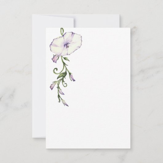 Moderne Viooltjes Bruiloft RSVP Kaartje (Achterkant)