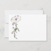 Moderne Viooltjeshuwelijk RSVP Kaartje (Achterkant)