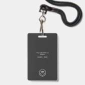 Moderne VIP All Access Evenement Concert Match Par Badge (Achterkant met lanyard)