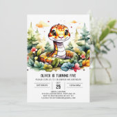 Moderne Viper Kinderen Verjaardag Kaart (Staand voorkant)