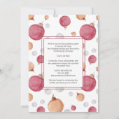 Moderne Virtual Christmas Waterverf Ornamenten Kaart (Achterkant)