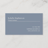 Moderne Virtueel Assistent Consultant Blauw Wit Visitekaartje (Voorkant)