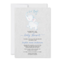 Moderne Virtuele Olifant Baby Shower Per Post