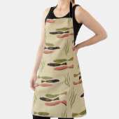 Moderne vis uit het midden van de eeuw schort (Insitu)