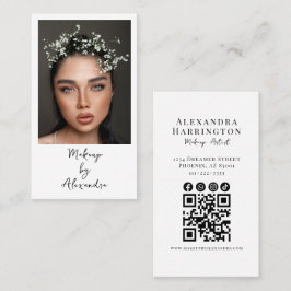 Moderne Visagist Foto Elegant Schrift Visitekaartje