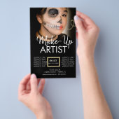 Moderne visagist Lichaamskunst Gezichtsbeschilderi Flyer (Hand)