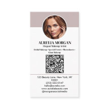 Moderne Visagist Qr Code Foto Schoonheidssalon