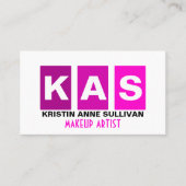 Moderne Visagist Visitekaartje (Voorkant)