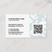 Moderne Visitekaart – QR-code & logo Visitekaartje (Achterkant)