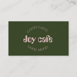 Moderne visitekaart voor coffeeshop | Cafe brandin Visitekaartje