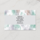 Moderne  visitekaartje (Achterkant)