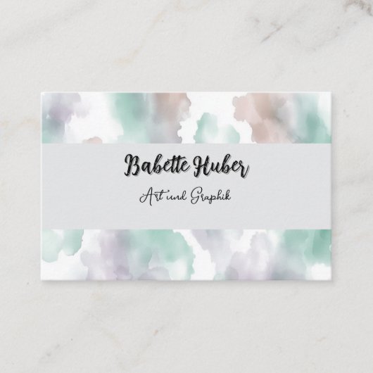 Moderne  visitekaartje (Voorkant)