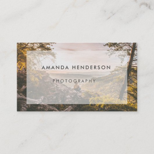 Moderne Visitekaartje Aangepaste achtergrond (Voorkant)