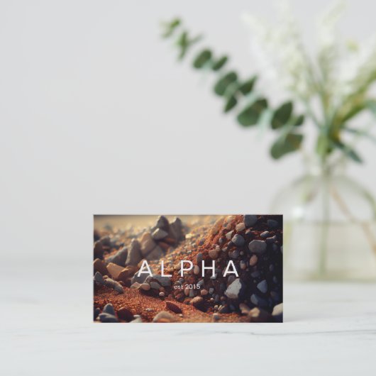 Moderne Visitekaartje achtergrondse grindrots (Staand voorkant)