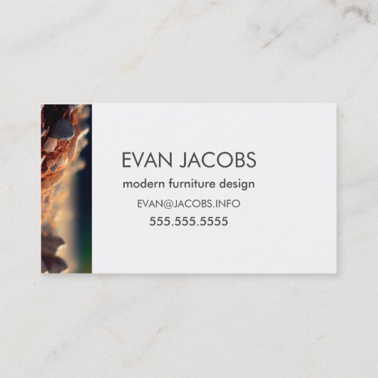 Moderne Visitekaartje achtergrondse grindrots (Achterkant)