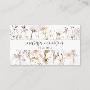 Moderne Visitekaartje Botanische Naam Script Type