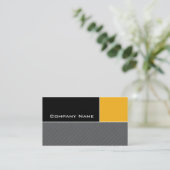 Moderne Visitekaartje constructie gele stripes (Staand voorkant)