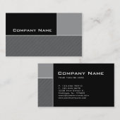 Moderne Visitekaartje constructie grijze strips (Voorkant / Achterkant)