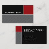 Moderne Visitekaartje constructie rode strepen (Voorkant / Achterkant)