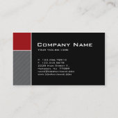 Moderne Visitekaartje constructie rode strepen (Achterkant)