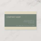 Moderne visitekaartje Earth kleuren Sage Moss gree (Achterkant)