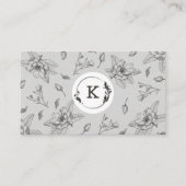 Moderne Visitekaartje in botanische bruin (Voorkant)