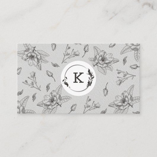 Moderne Visitekaartje in botanische bruin (Voorkant)