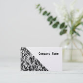 Moderne visitekaartje in zwarte en grijze kleuren (Staand voorkant)