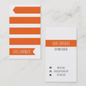 Moderne Visitekaartje lint (Oranje) (Voorkant / Achterkant)