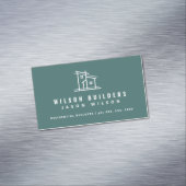 Moderne Visitekaartje Magnet bouwmachines Magnetisch Visitekaartje (Voorbeeld)