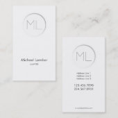 Moderne Visitekaartje met een minimum (Voorkant / Achterkant)