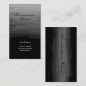 Moderne Visitekaartje met houtskool (Voorkant / Achterkant)