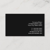 Moderne Visitekaartje met houtsnipper (Achterkant)