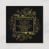 Moderne Visitekaartje met zwarte tonijn (Achterkant)