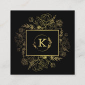 Moderne Visitekaartje met zwarte tonijn (Voorkant)