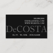 Moderne Visitekaartje modellering (Achterkant)