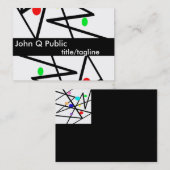 moderne visitekaartje op maat voor kunstwerk - sja (Voorkant / Achterkant)