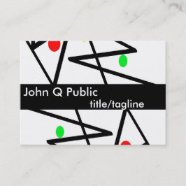 moderne visitekaartje op maat voor kunstwerk - sja